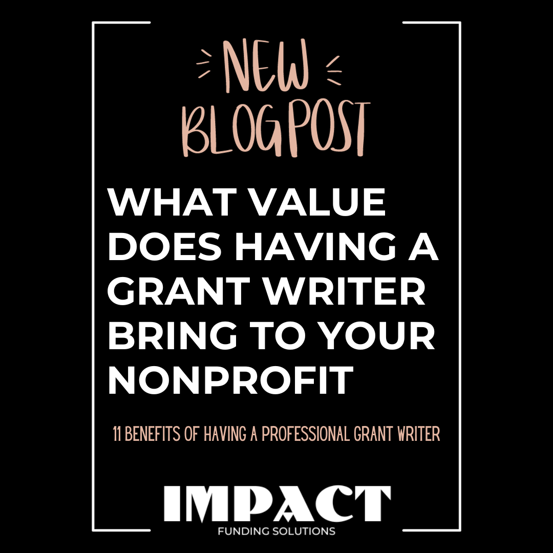 Value of a Grant Writer