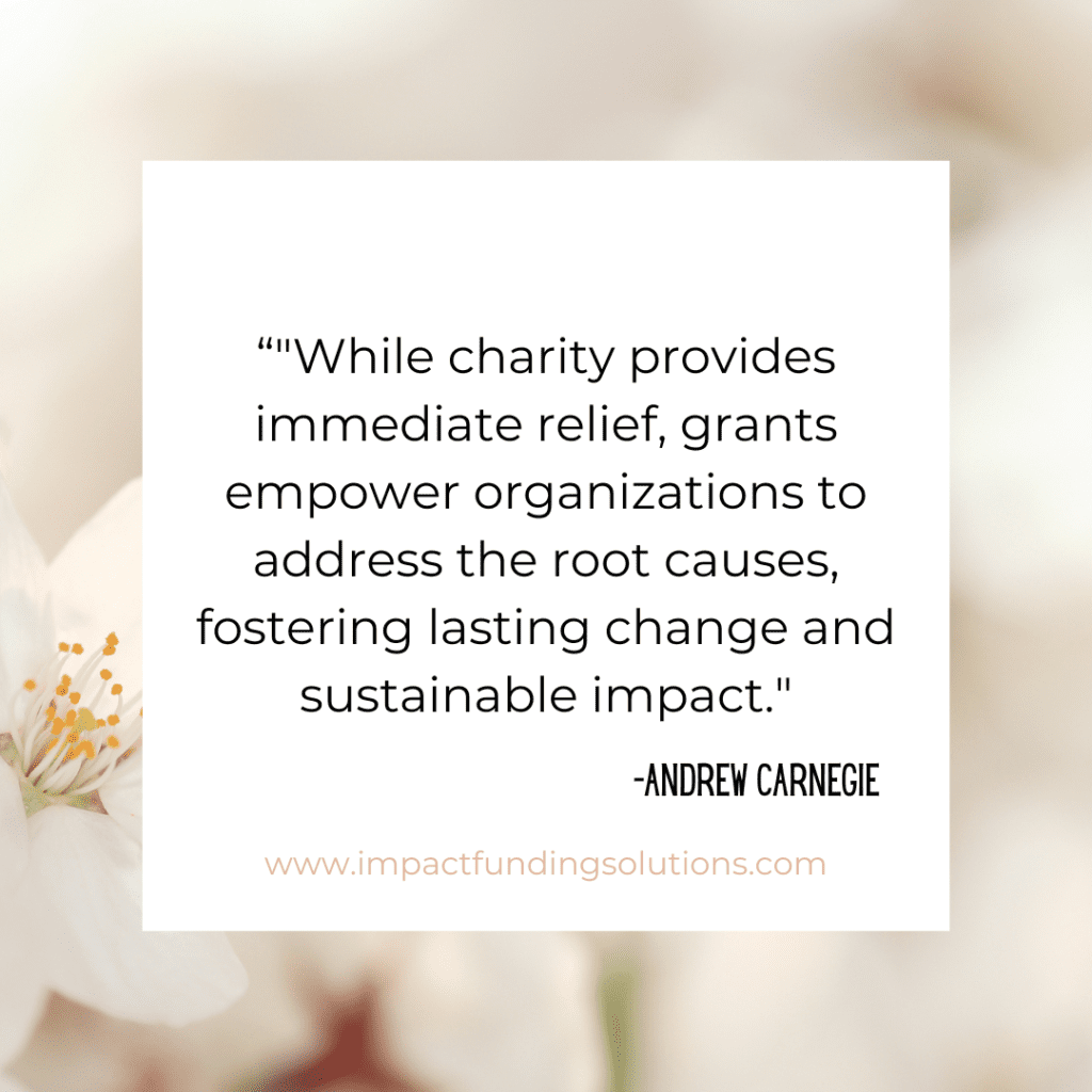 grant quote for nonprofits and charity