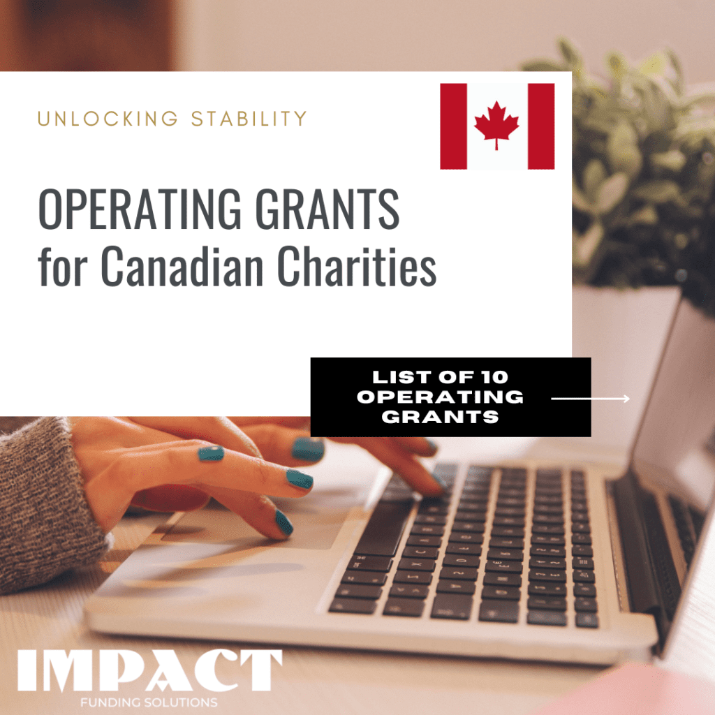 Operating Grants for Canadian Charities