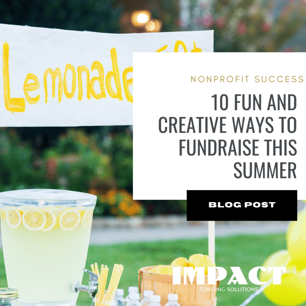 10 Fun and Creative Ways to Fundraise This Summer