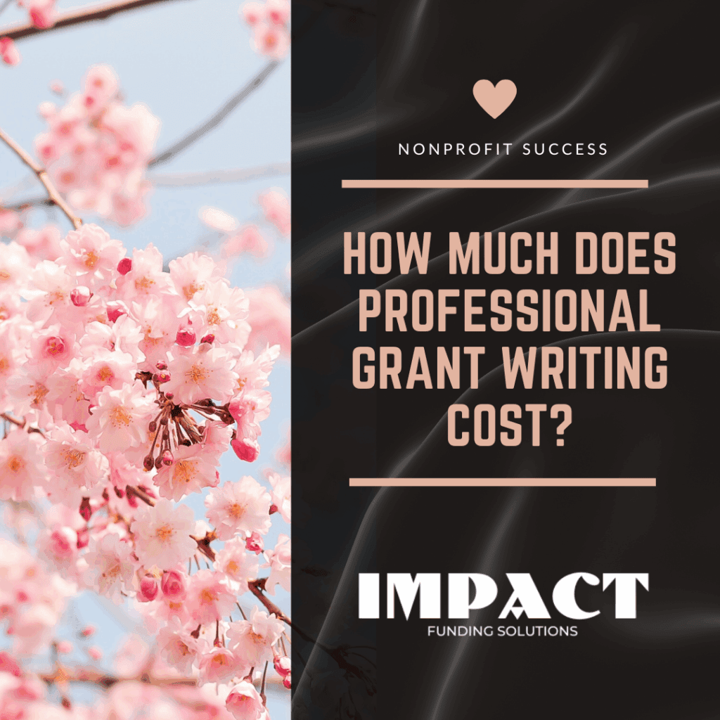 how much does professional grant writing cost