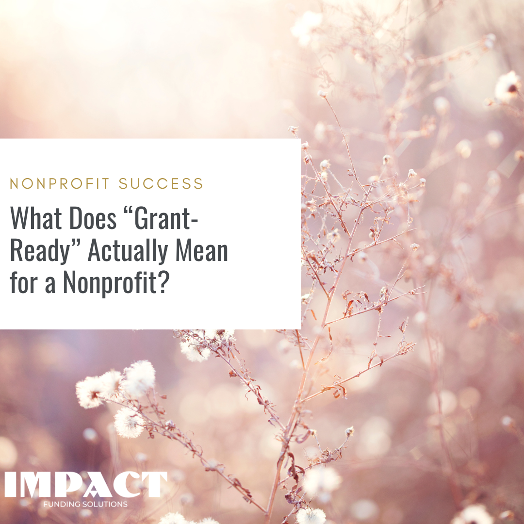 what does grant ready mean for a nonprofit