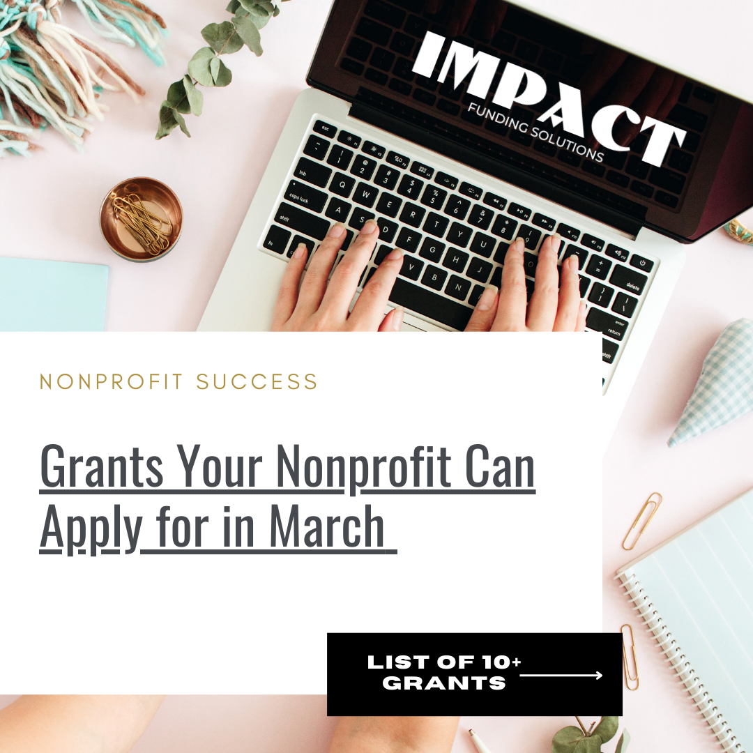 grants for your nonprofit organization march