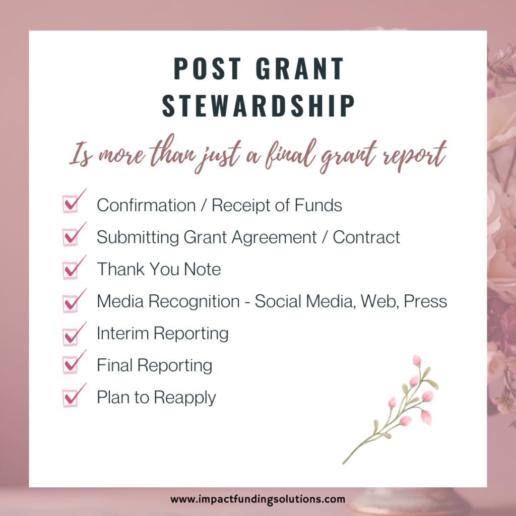 Post Grant Stewardship