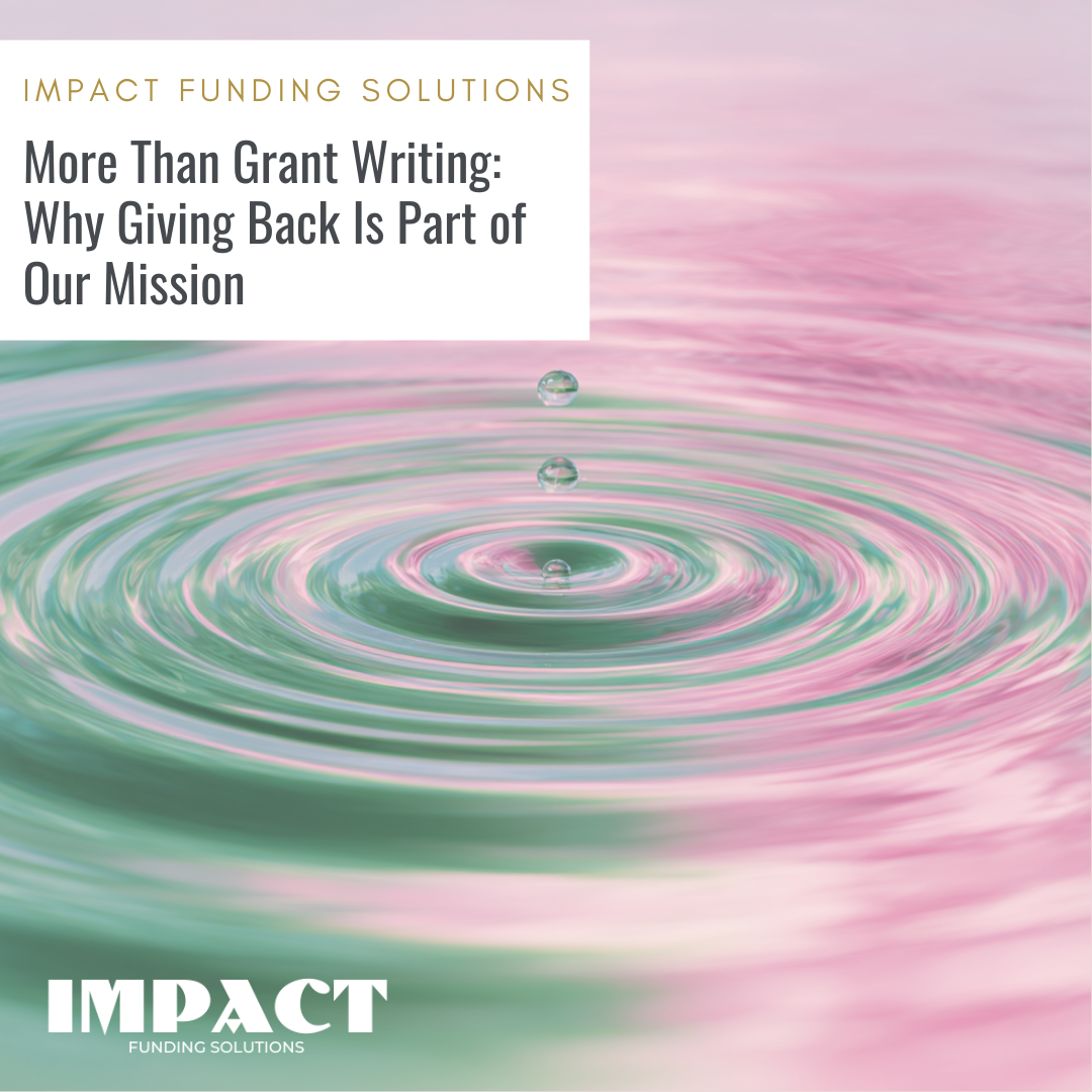 WHY GIVING BACK IS PART OF OUR MISSION