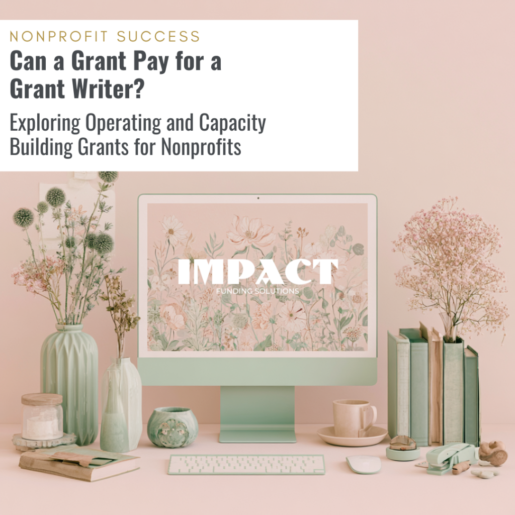 can a grant pay for a grant writer