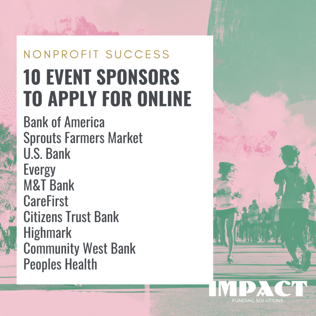 10 event sponsors